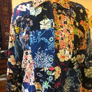 Beautiful Floral Hawaiian Print Jacket